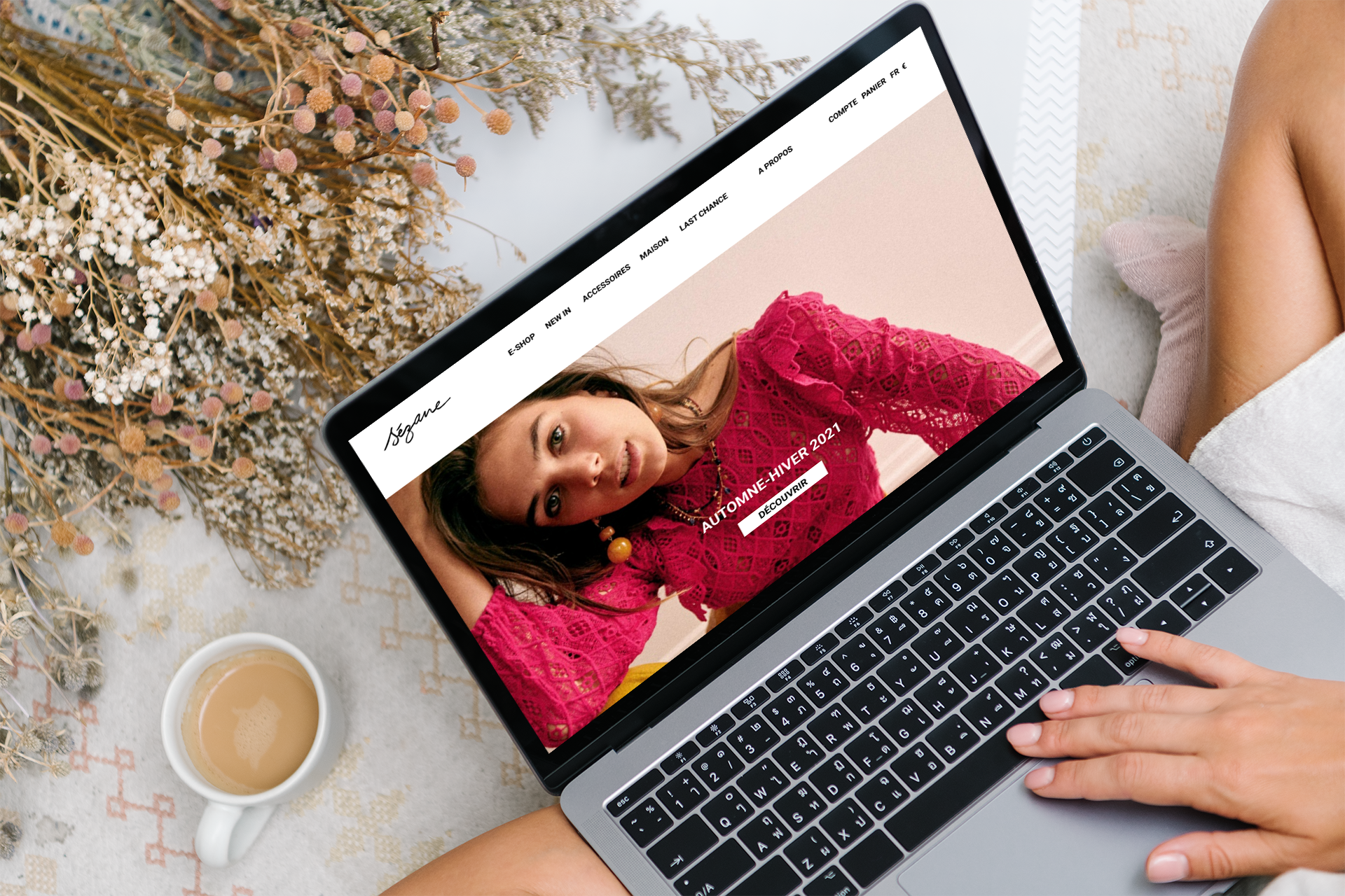 webdesign homepage Sezane